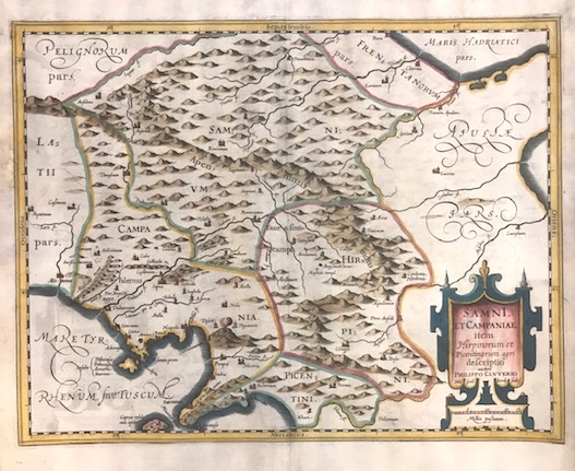 Cluver Philipp (Cluverius Philippus) Samni et Campaniae item Hirpinorum et Picentinorum Agri descriptio 1624 Leida 